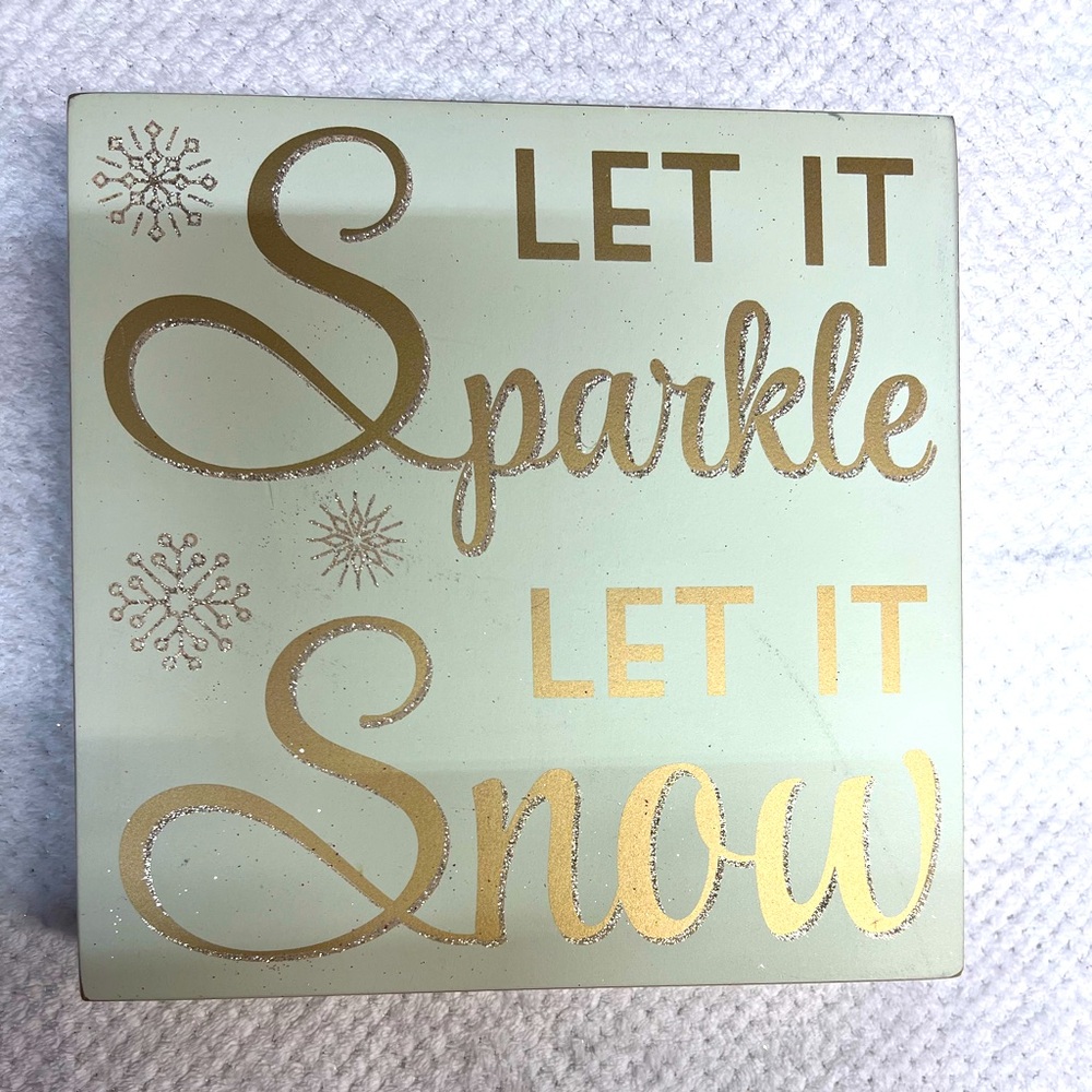 Cute winter wooden sign